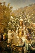 John Maler Collier Queen Guinevre's Maying oil